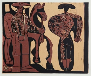 Abbildung von Pablo Picasso. Picador und Torero. 1967